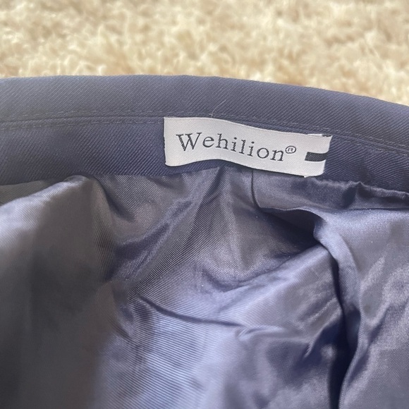 Wehilion Men's Premium Classic Navy Suit Jacket Separate Coat-Regular XXL - Picture 3 of 13